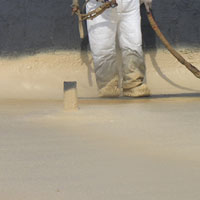 seamless, protective Savannah foam roofing